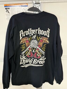 Brotherhood of a Dying Breed Graphic Long Sleeve Tee - Black